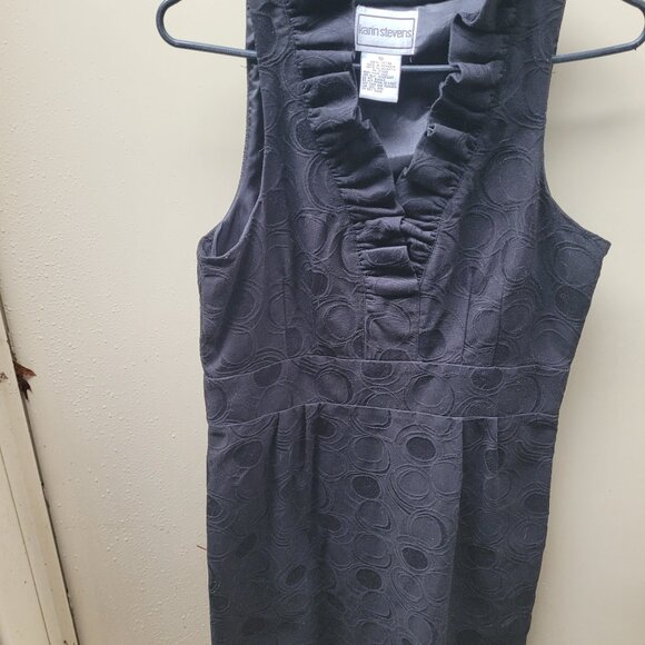 Karin Steven's Little Black Short Dress - Picture 1 of 4